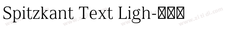 Spitzkant Text Ligh字体转换 Spitzkant Text Ligh字体转换